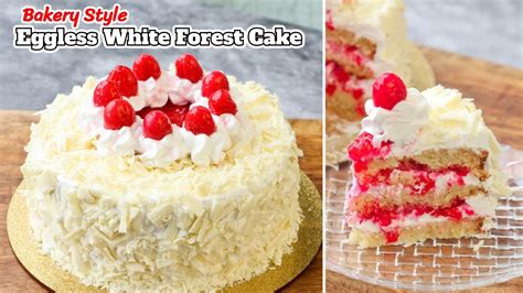 Mga video ng eggless white forest elite cake.